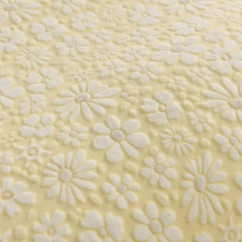 Elegant Carved Velvet Floral Bedding Skin-Friendly Bed Sheet Set - Image 9