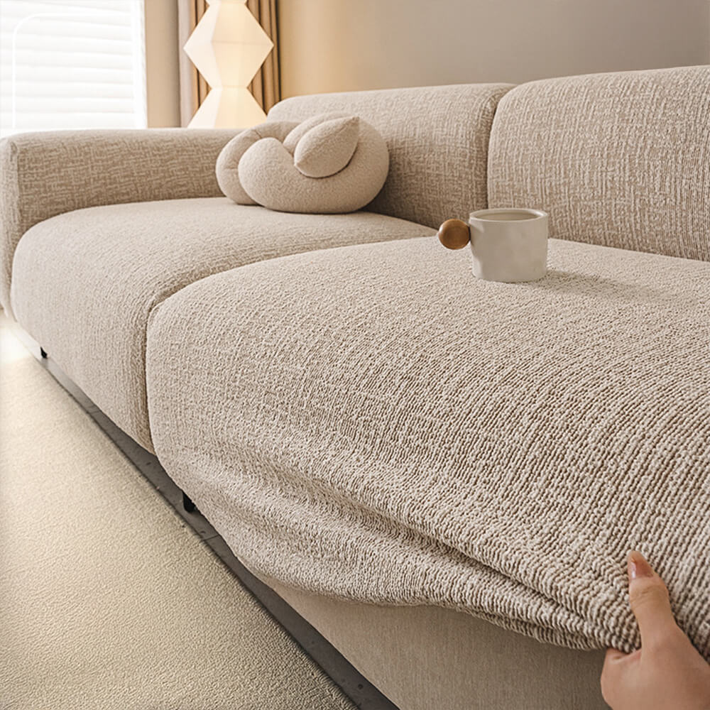 Elegant Chenille All-Seasons Anti-Scratch Sofa Full Wrap Stretch Couch Cover - Image 7