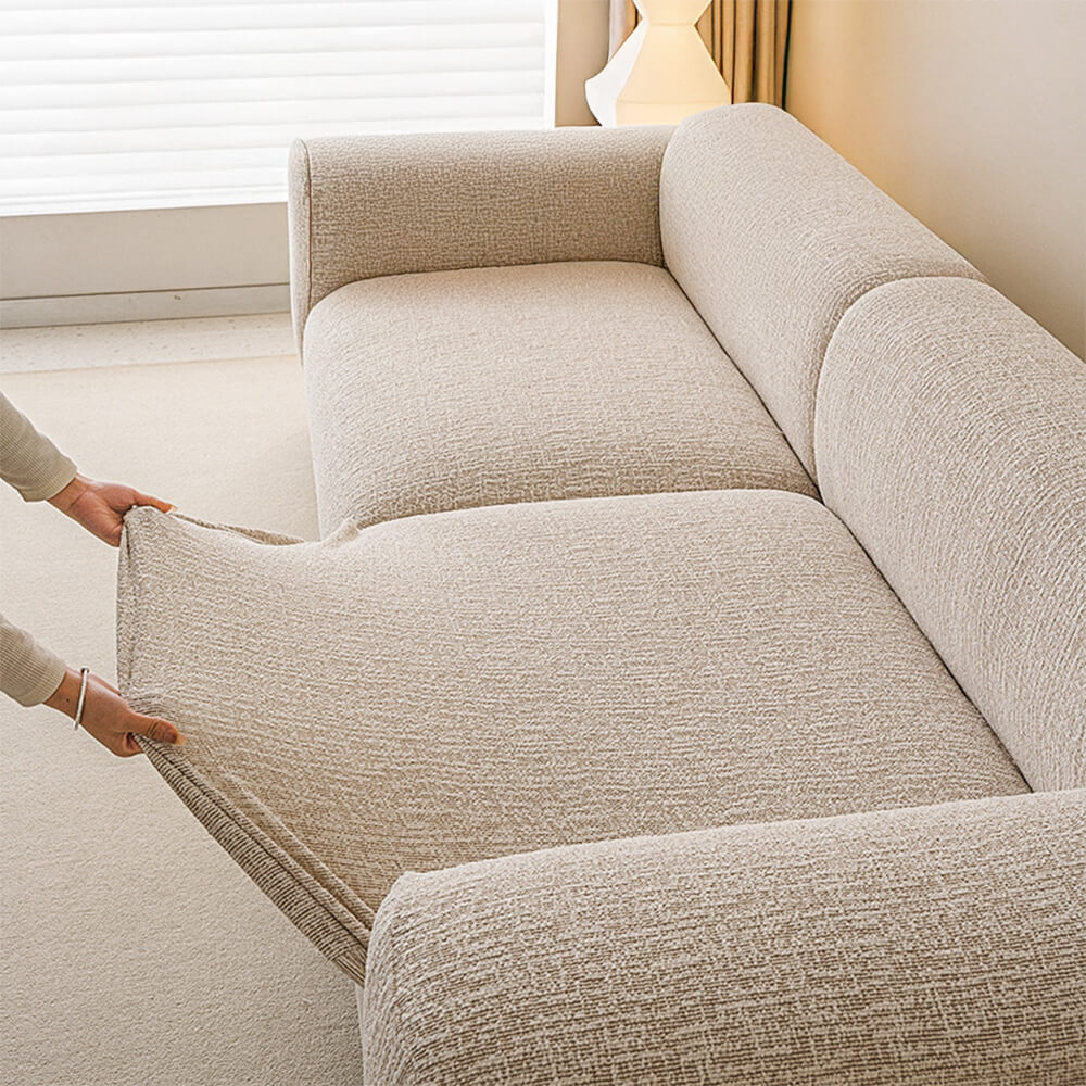Elegant Chenille All-Seasons Anti-Scratch Sofa Full Wrap Stretch Couch Cover - Image 8