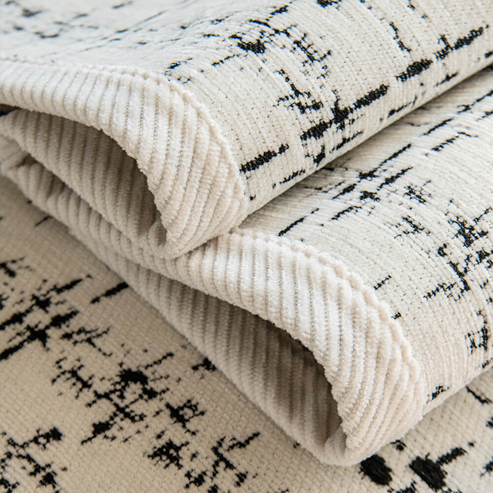 Elegant Chequered Jacquard Chenille All-Season Sofa Protector Couch Cover - Image 6