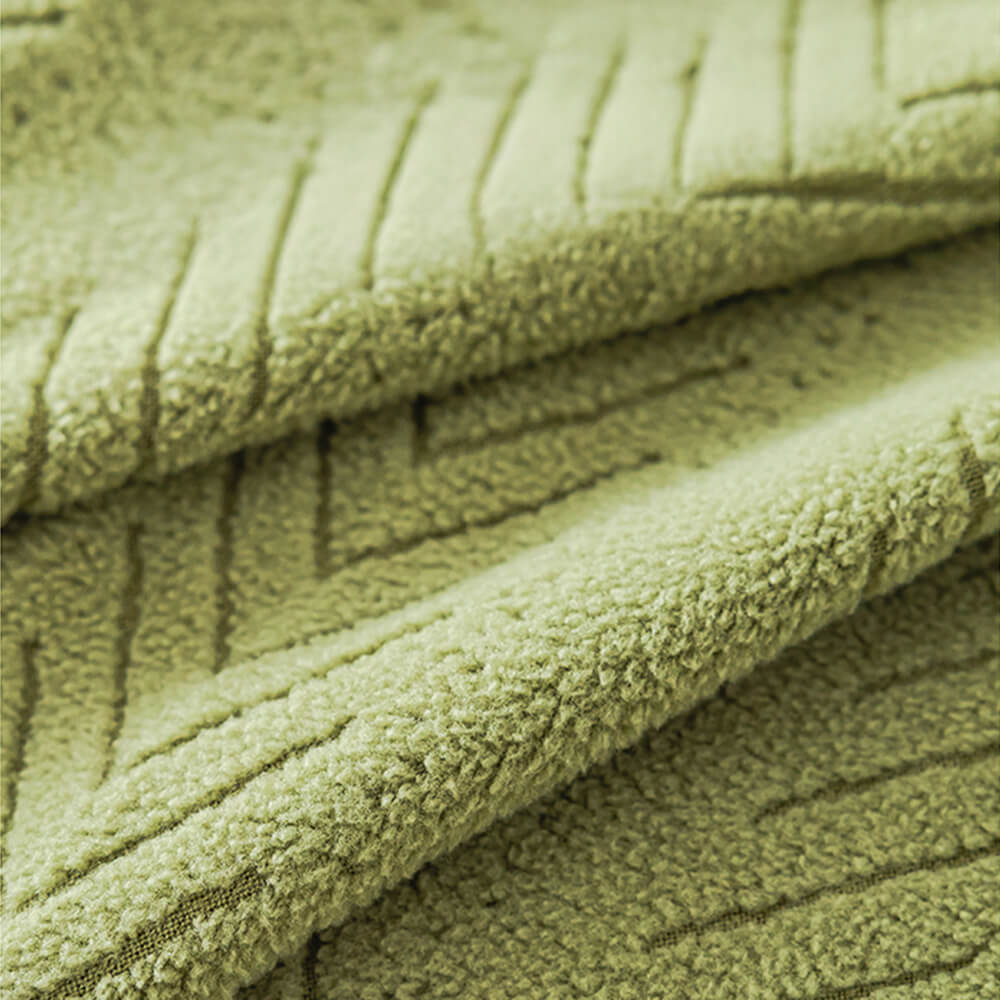 Elegant Herringbone Cream Aesthetic Stretch Magic Couch Cover - Image 3