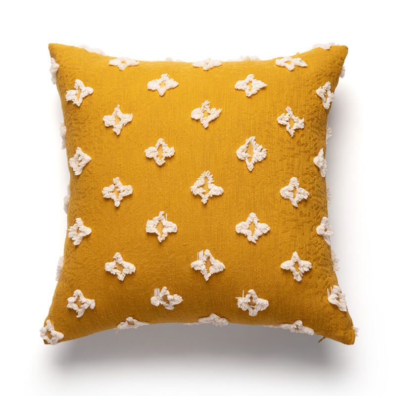 Embroidered Daisy Pillow Sofa Pillow - Image 9