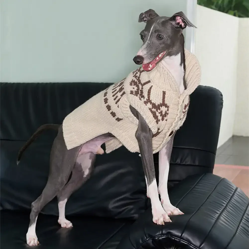 Fair Isle Pattern Dachshund Sleeveless Dog Jumper - Image 6