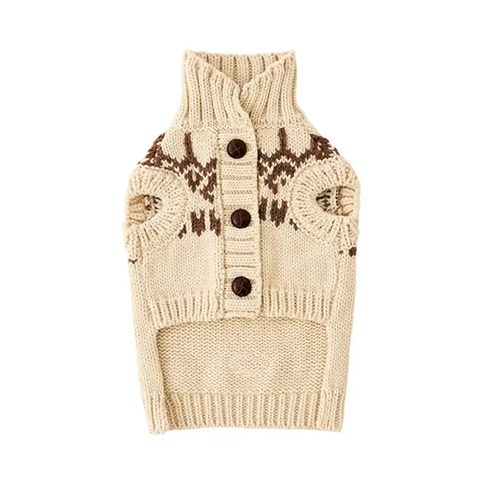 Fair Isle Pattern Dachshund Sleeveless Dog Jumper - Image 9