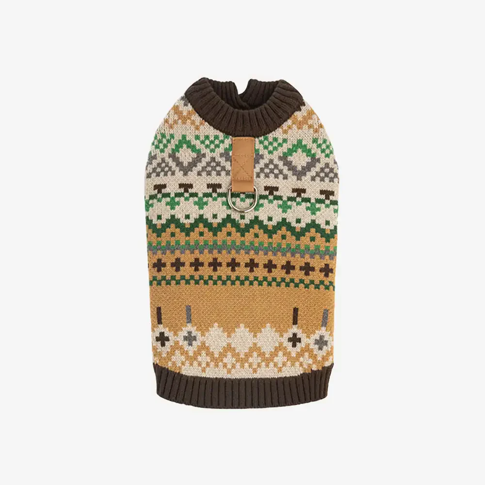 Fair Isle Vintage Pattern Dachshund And Small To Medium-Sized Dog Jumper - Image 6