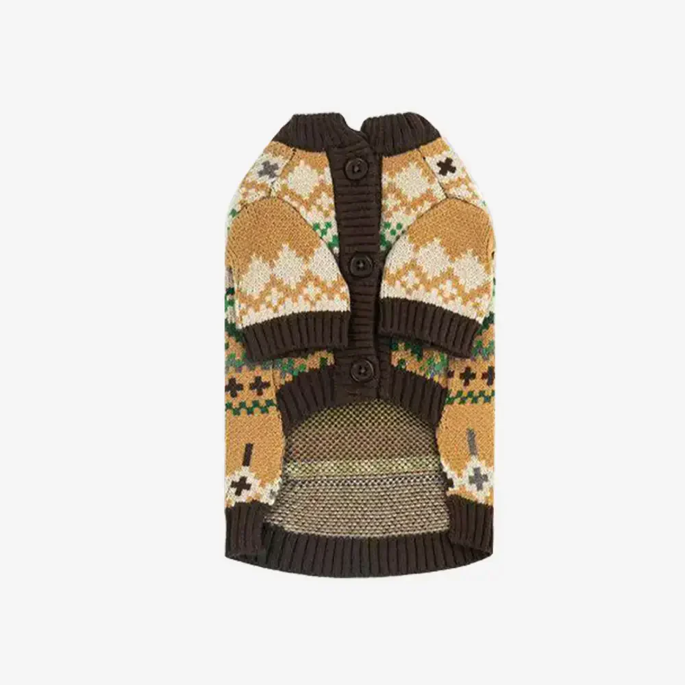 Fair Isle Vintage Pattern Dachshund And Small To Medium-Sized Dog Jumper - Image 7