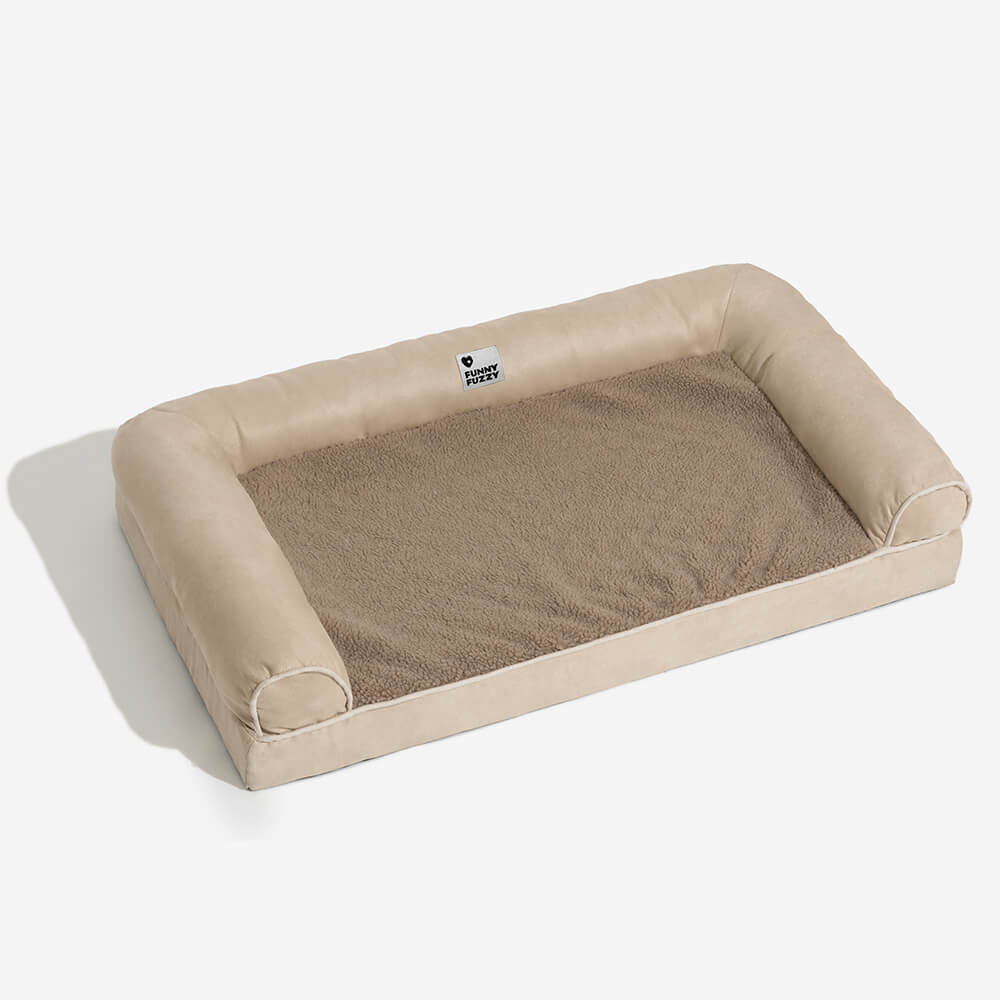 Faux Fleece & Suede Full Support Orthopaedic Dog Bed - Image 20