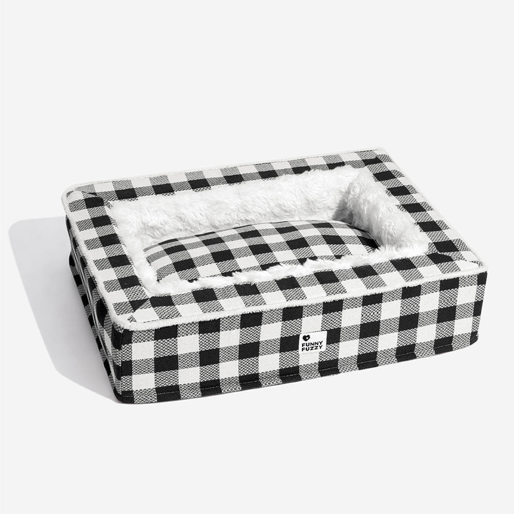 Festive Classic Tartan Cosy Dog Anti-Anxiety Calming Bed - Image 16