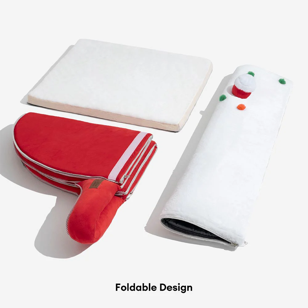 Festive Snow House Orthopaedic Dog Bed - Christmas Warmth - Image 12