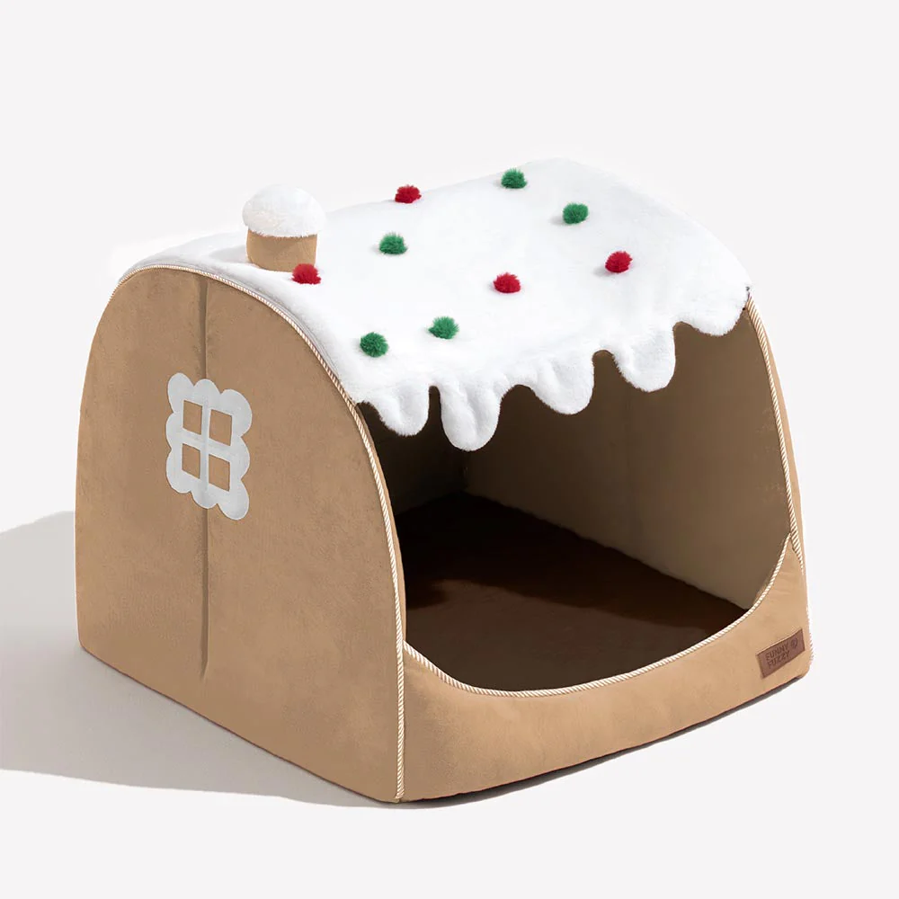 Festive Snow House Orthopaedic Dog Bed - Christmas Warmth - Image 16