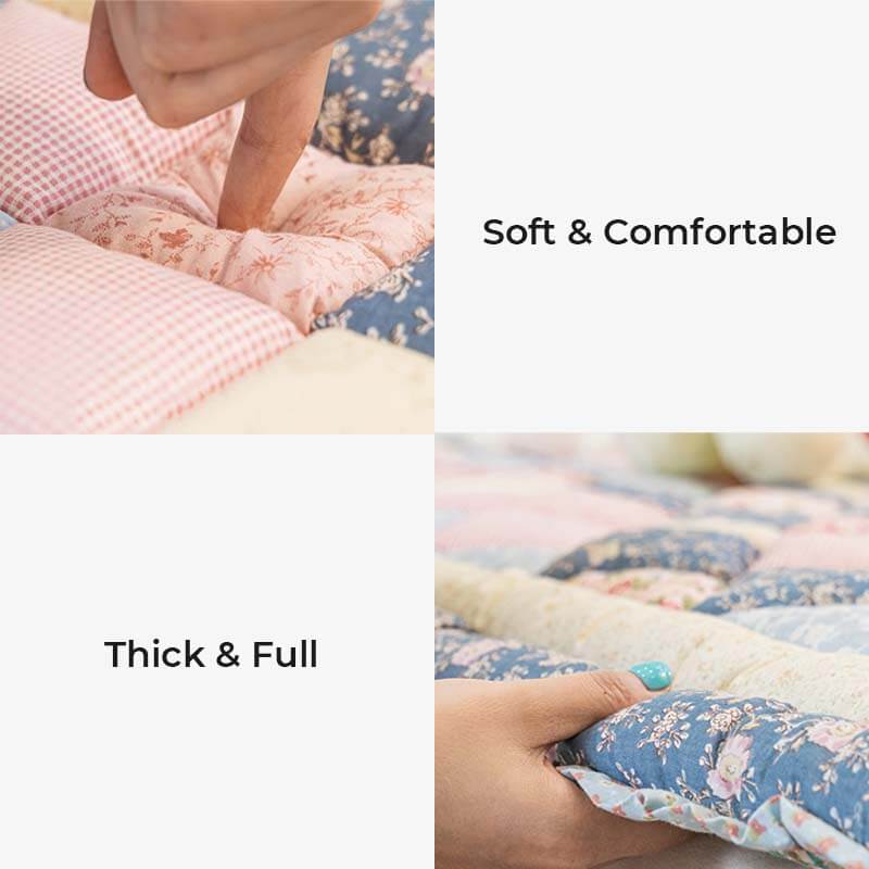 Floral Handmade Pure Cotton Protective Couch Cover - Image 4