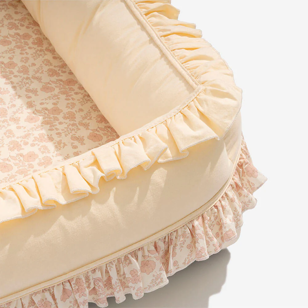 Floral Orthopaedic Dog Bed Calming Pet Bed with Pillow - Image 9