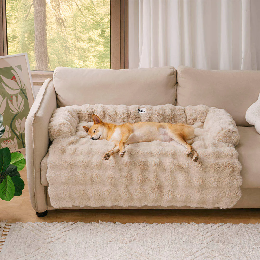 Fluffy Fuzzy Calming Dog Bed Sofa Protector Pet Mat - Image 10