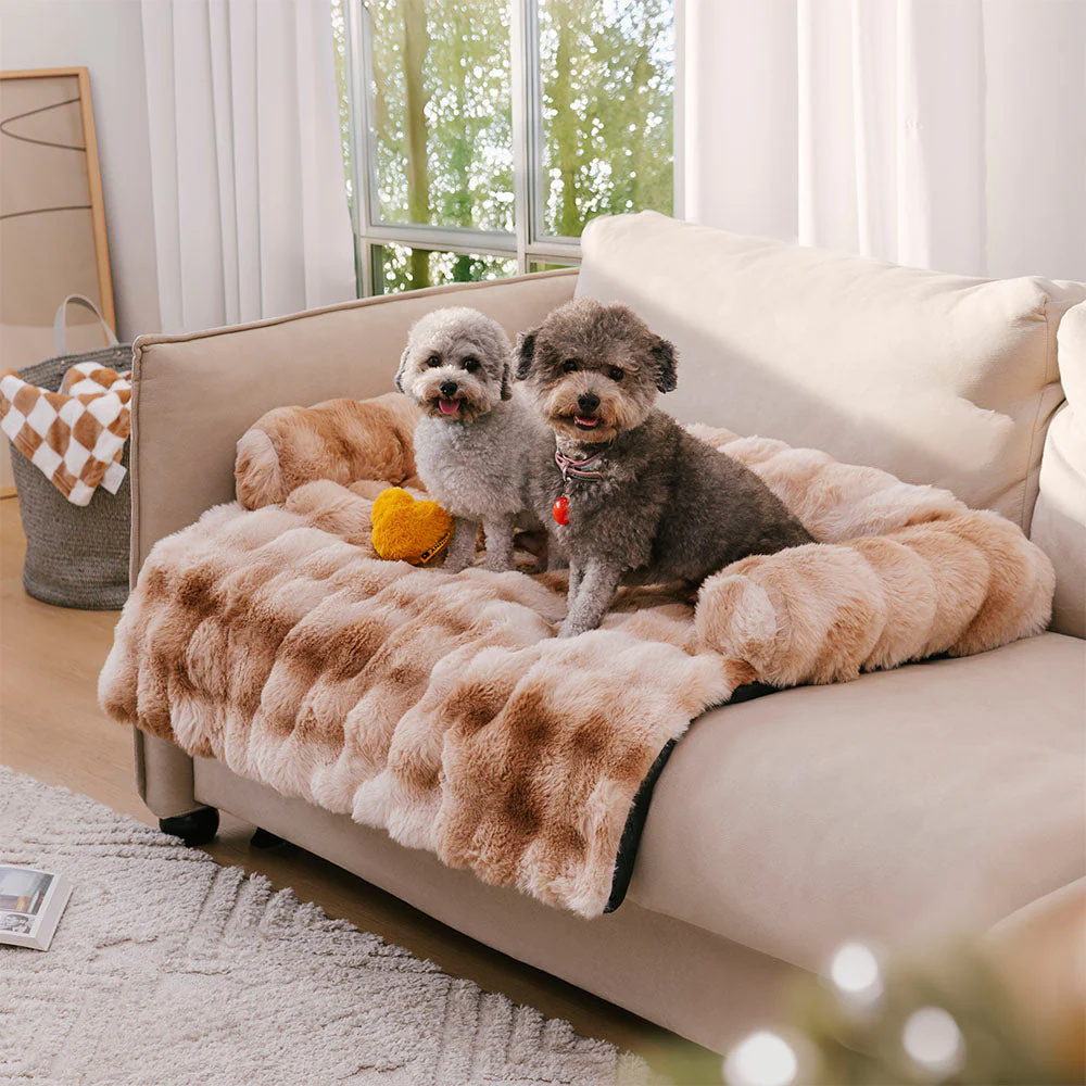 Fluffy Fuzzy Calming Dog Bed Sofa Protector Pet Mat - Image 13
