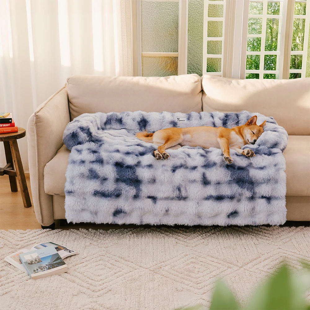Fluffy Fuzzy Calming Dog Bed Sofa Protector Pet Mat - Image 14