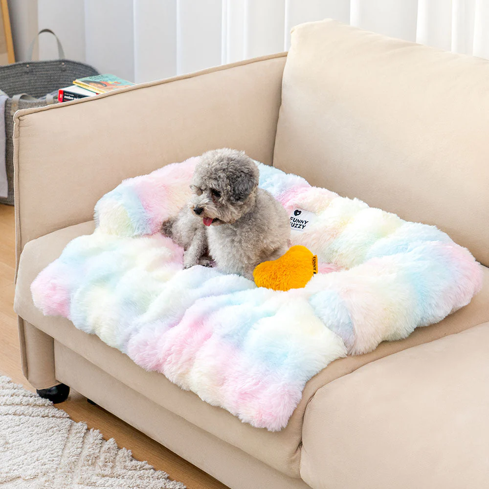 Fluffy Fuzzy Calming Dog Bed Sofa Protector Pet Mat - Image 15