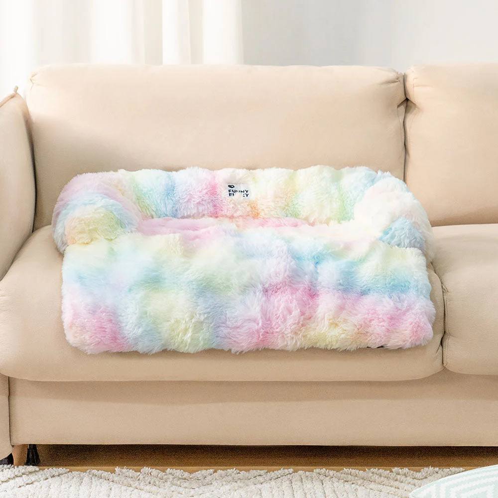 Fluffy Fuzzy Calming Dog Bed Sofa Protector Pet Mat - Image 9