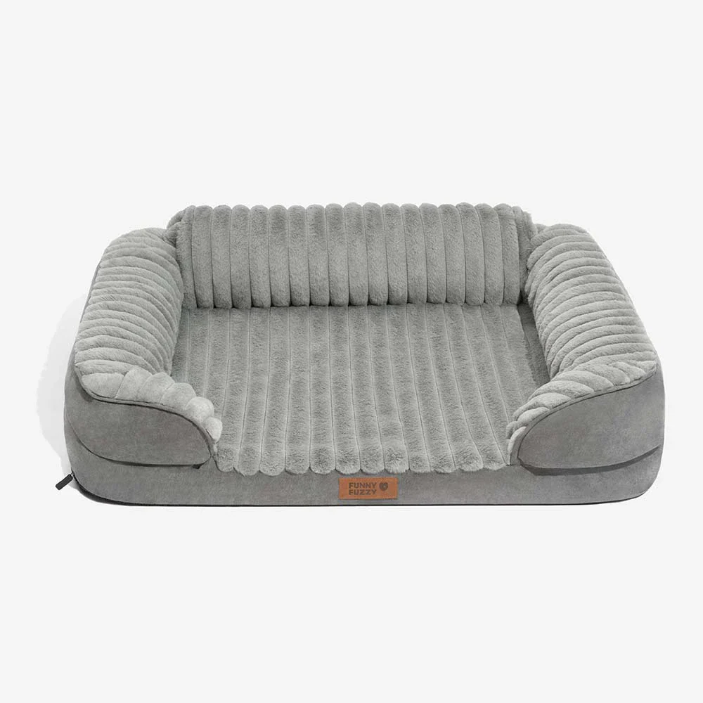 Fluffy Plush Orthopedic Washable Bolster Dog Bed - ComfyPaws - Image 10