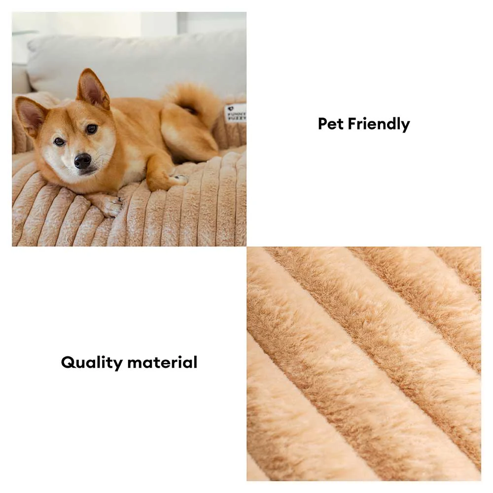 Fluffy Sofa Blanket Bolster Dog Mat Couch Cover - Image 6