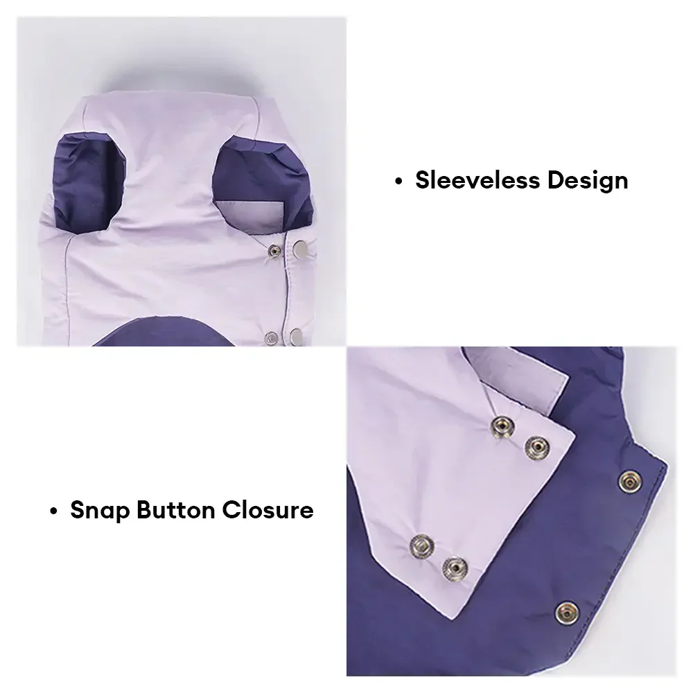 Functional Color-Block Dual-Sided Reversible Wear Dog Vest Coat - Image 6
