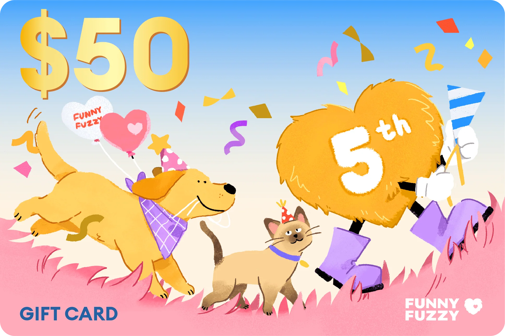 FunnyFuzzy 5th Anniversary 2025 Gift Card - Image 2