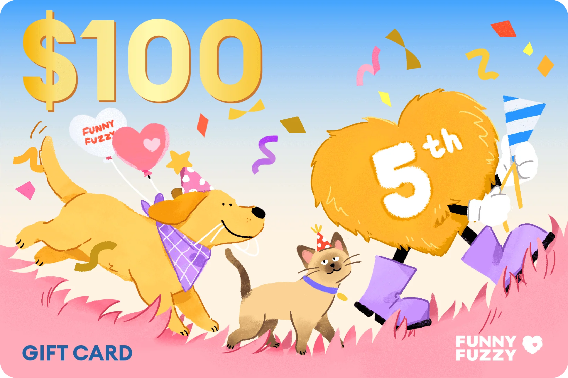 FunnyFuzzy 5th Anniversary 2025 Gift Card - Image 3