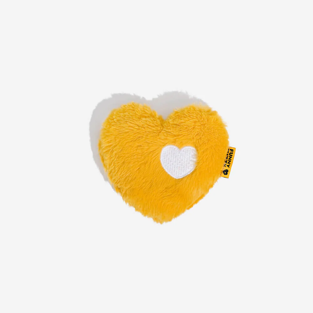 FUNNYFUZZY Heart Plush Squeaky Dog Toy - Image 7
