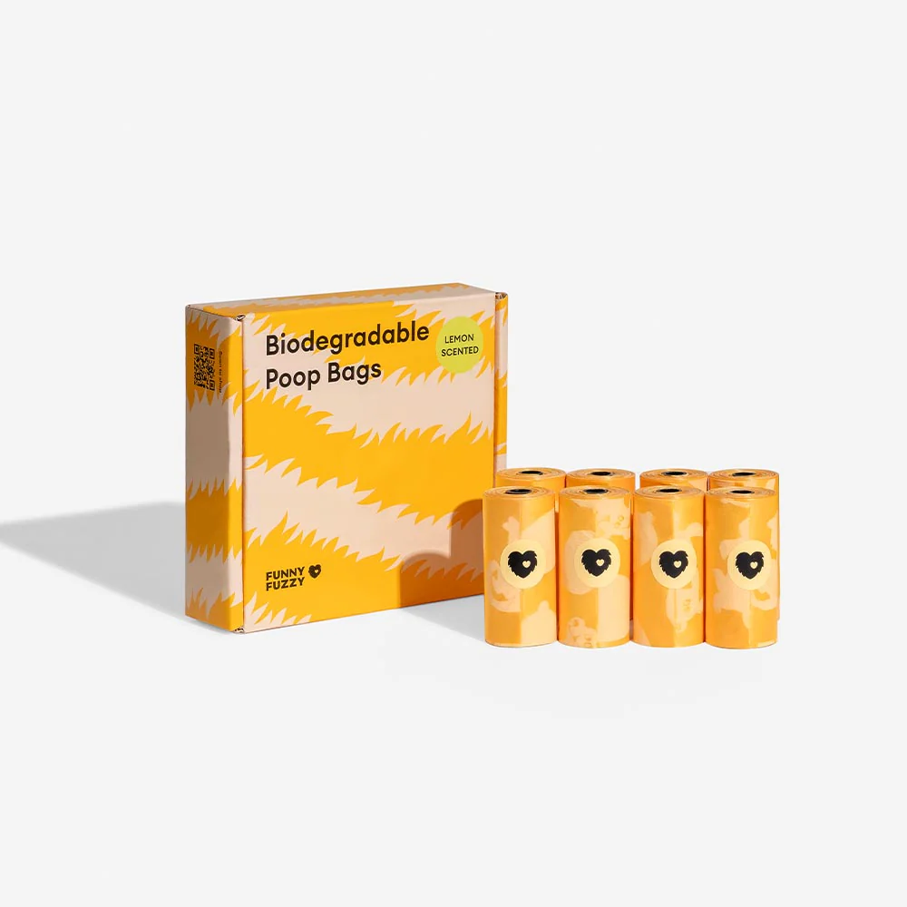 FUNNYFUZZY Lemon Scented Durable Recycled Poop Bags - Fresh Up - Image 17