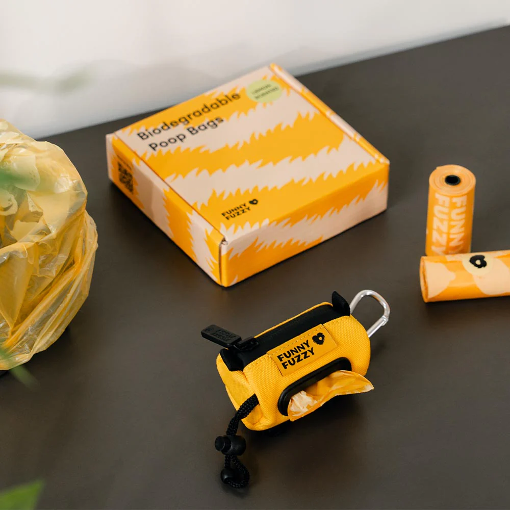 FUNNYFUZZY Lemon Scented Durable Recycled Poop Bags - Fresh Up - Image 18