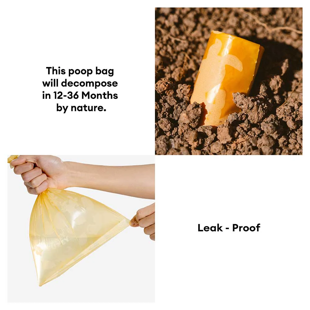 FUNNYFUZZY Lemon Scented Durable Recycled Poop Bags - Fresh Up - Image 6