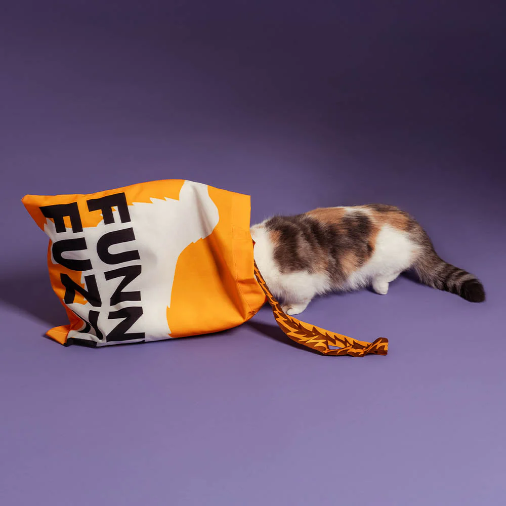 FUNNYFUZZY Recycled Foldable Canvas Tote Bag-Wagging Tails - Image 6