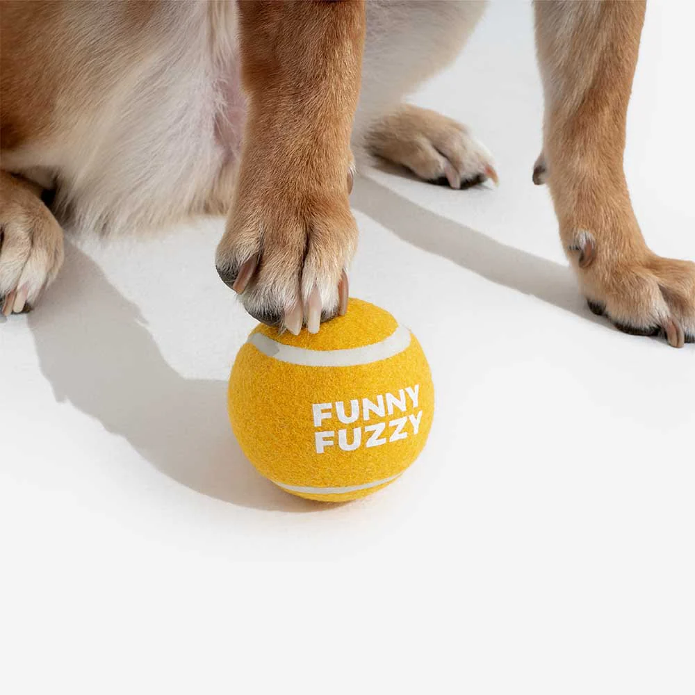 FUNNYFUZZY Tennis Ball Dog Toy - Squeaky & Bounce - Image 10