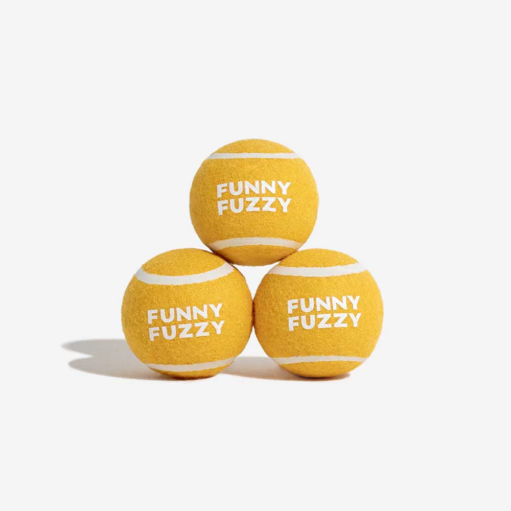 FUNNYFUZZY Tennis Ball Dog Toy - Squeaky & Bounce - Image 12