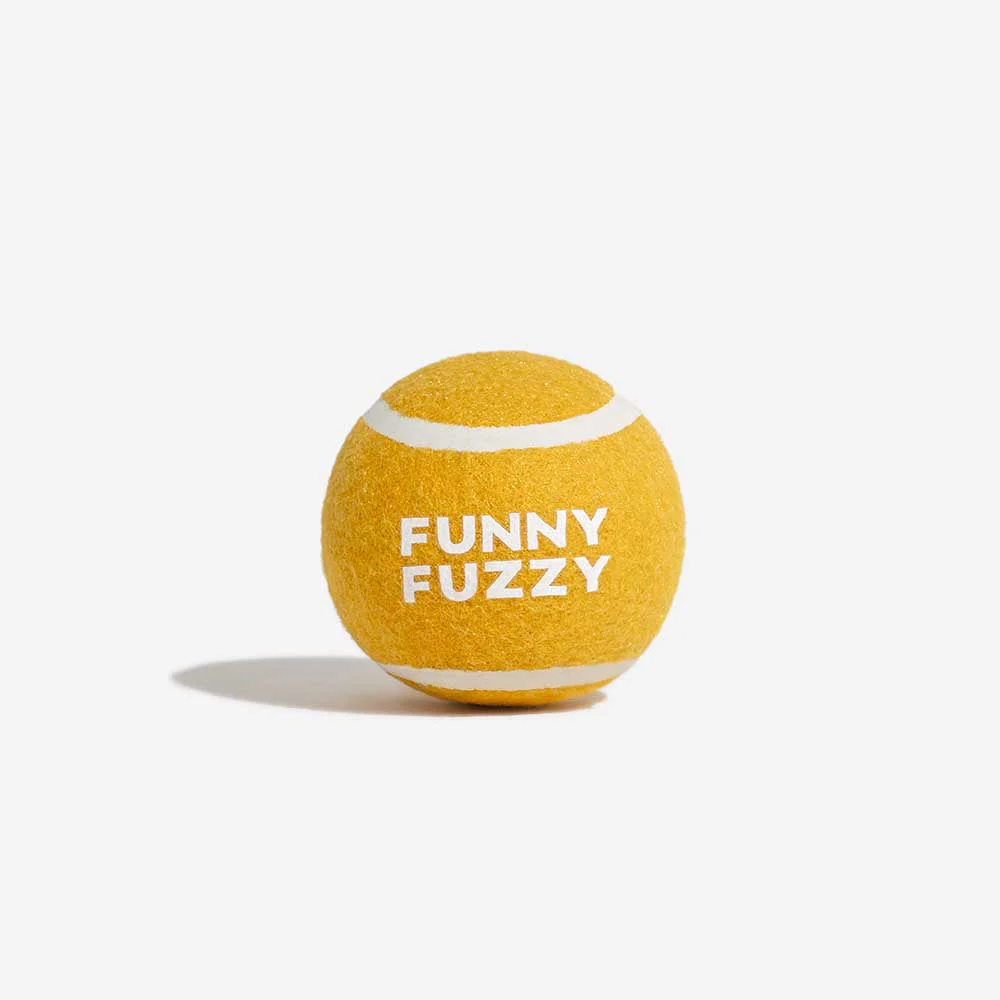 FUNNYFUZZY Tennis Ball Dog Toy - Squeaky & Bounce - Image 3