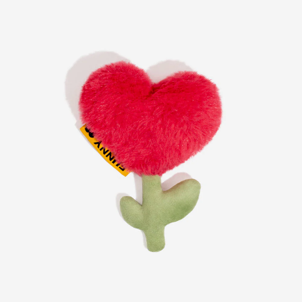 FUNNYFUZZY Valentine's Day Rose Plush Squeaky Dog Toy - Image 6