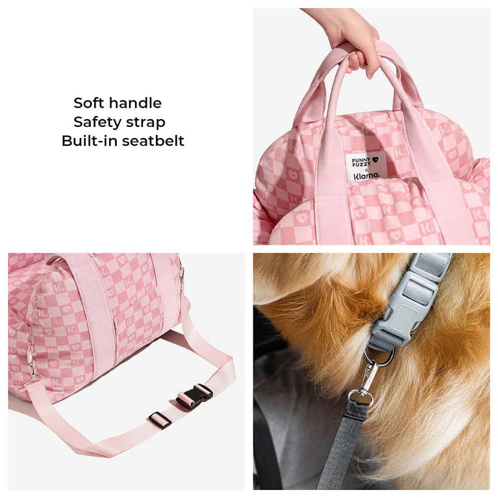 FUNNYFUZZY X Klarna Travel Safety Large Dog Car Seat Bed - Image 9