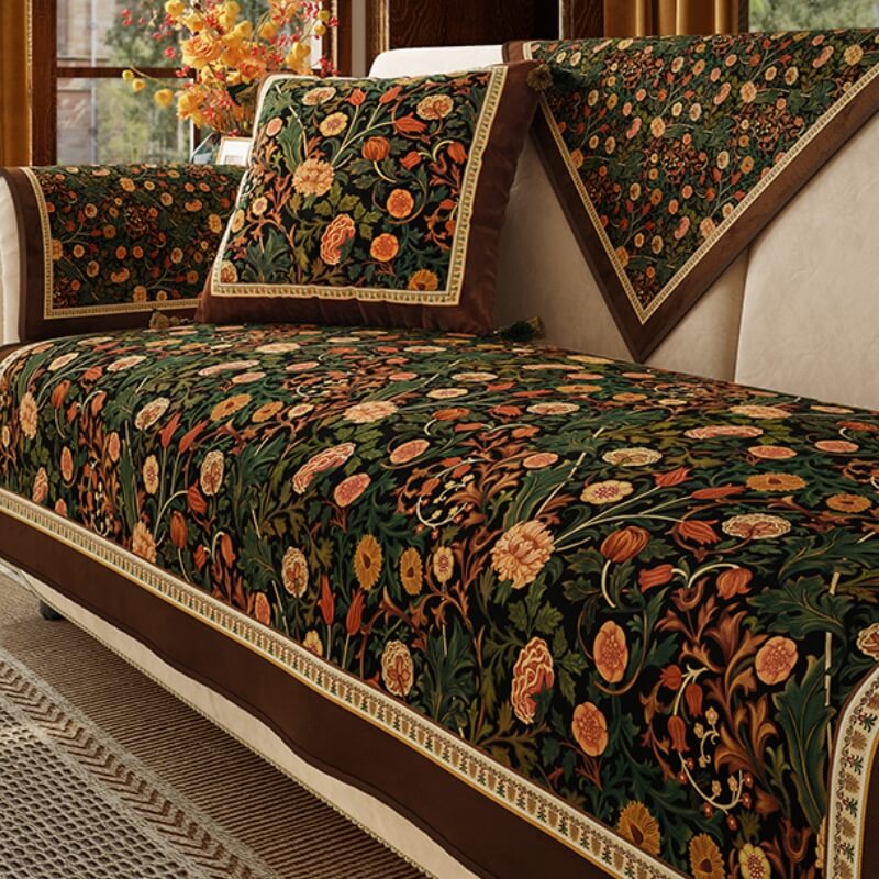 Garden Vintage Luxury Furniture Protective Non-Slip Couch Covers - Image 11