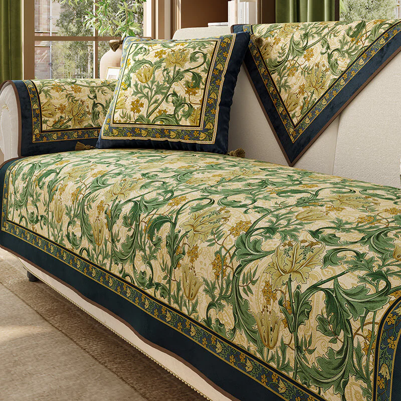 Garden Vintage Luxury Furniture Protective Non-Slip Couch Covers - Image 4