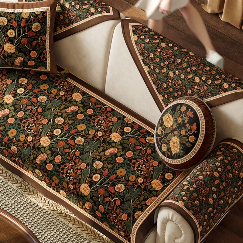 Garden Vintage Luxury Furniture Protective Non-Slip Couch Covers - Image 5