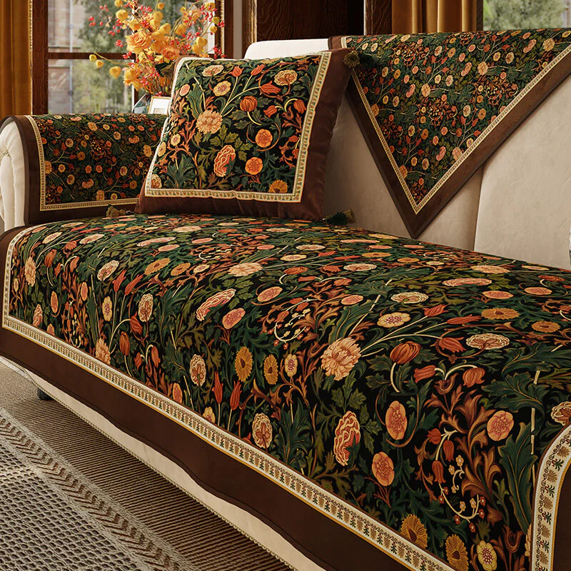 Garden Vintage Luxury Furniture Protective Non-Slip Couch Covers - Image 6