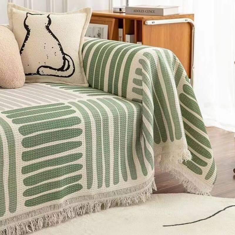 Geometric Pattern Multicolour Couch Cover - Modern Design for a Stylish Home - Image 8