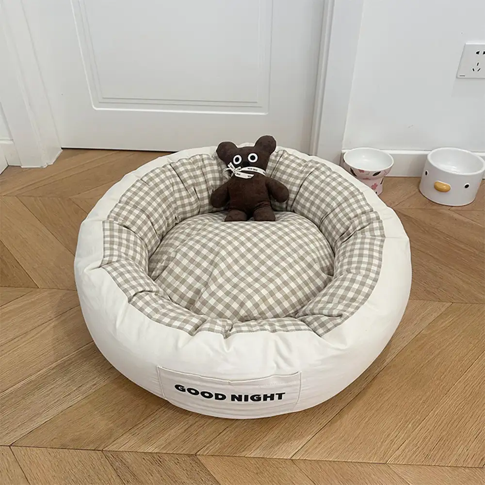 Goodnight Deep Sleep All-around Calming Dog Bed with Bear Toy - Image 11