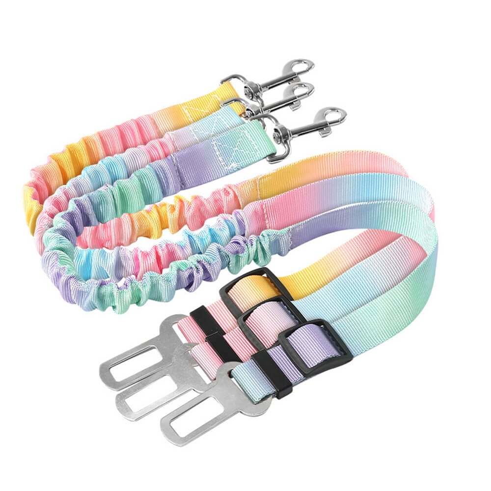Gradient Elastic Shock-Absorbing Pet Car Safety Belt - Image 9