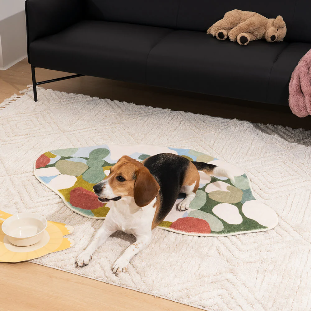 Greenery Forest Heterotype Plush Carpet Pet Mat Pet Rug - Image 4