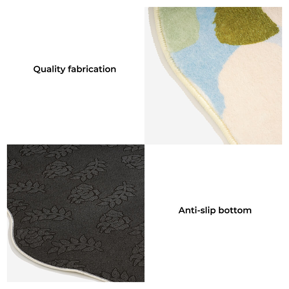 Greenery Forest Heterotype Plush Carpet Pet Mat Pet Rug - Image 8