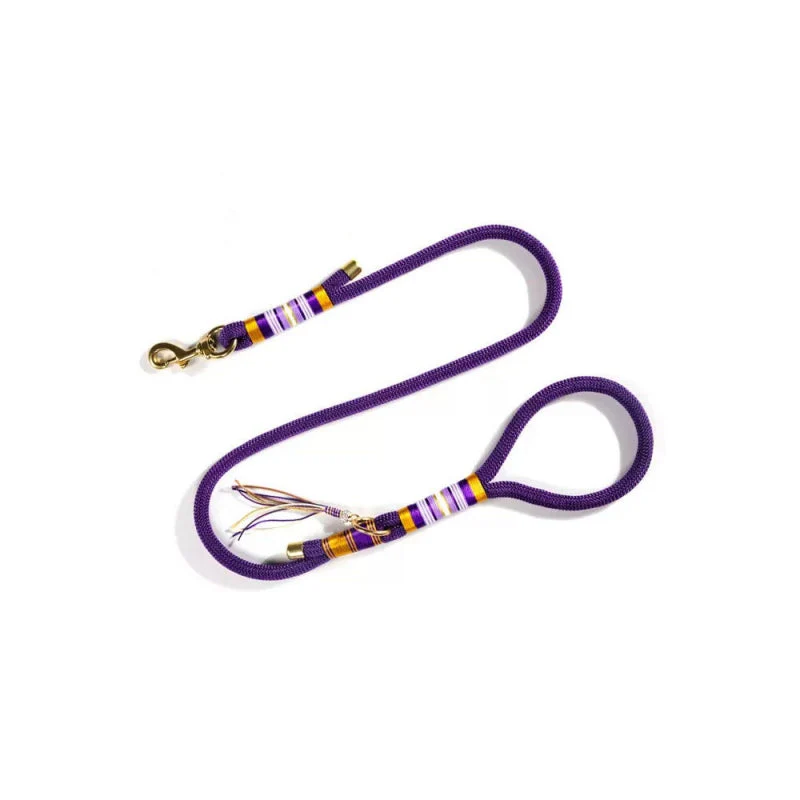 Hand-knitted Braided Rope Cool Dog Accessories Training Lead - Image 5