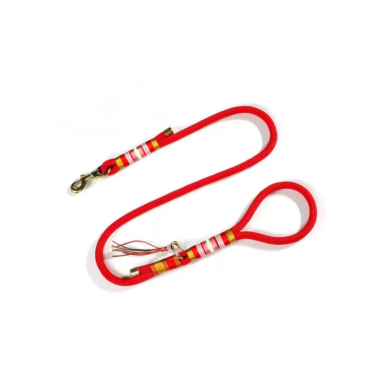 Hand-knitted Braided Rope Cool Dog Accessories Training Lead - Image 6