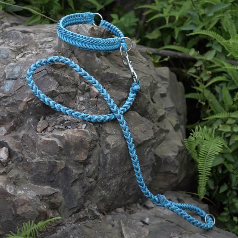 Handmade Anti-Pull Luminous Large Dog Collar and Lead - Image 5