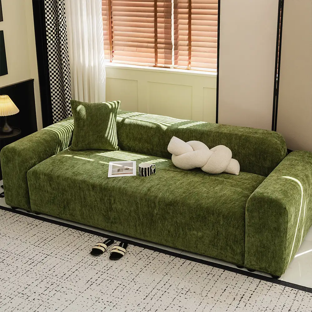 Herringbone Full Coverage Comfortable Scratch-Resistant Sofa Protection Magic Couch Cover - Image 12