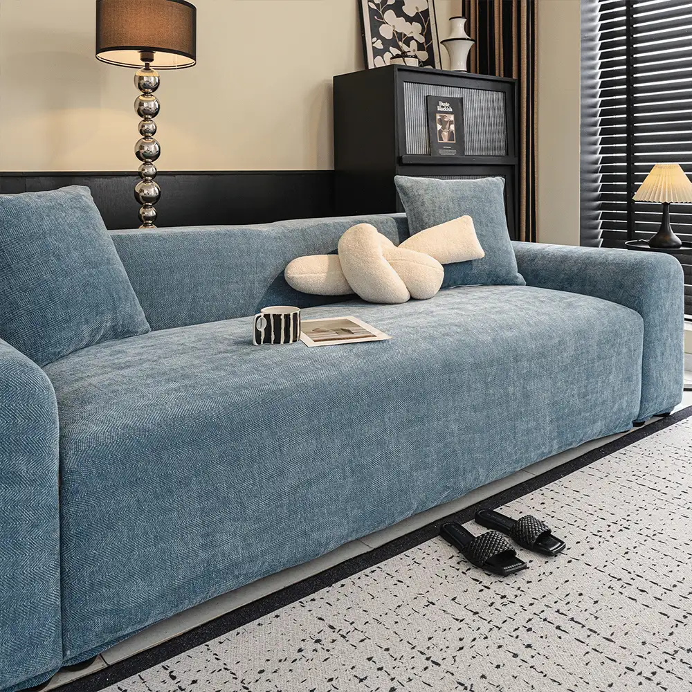 Herringbone Full Coverage Comfortable Scratch-Resistant Sofa Protection Magic Couch Cover - Image 13
